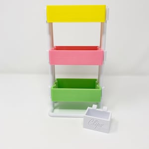 3D printed mini planner cart, desk accessory, Limited Edition, West Coast Planners, Candy Shop image 5