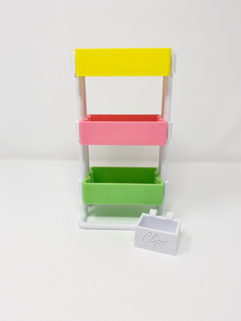 3D printed mini planner cart, desk accessory, Limited Edition, West Coast Planners, Candy Shop image 5