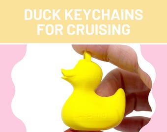 Duck keychain bulk, cruising ducks, 3D printed duck, cruise gift exchange, stateroom door decor for cruise, gift for kids