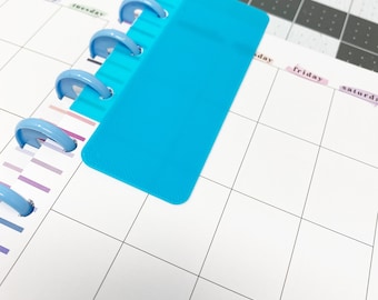 Happy Planner mini bookmark tabs, customized for planner discs, happy planner inserts, personalized, planner bookmark, customized