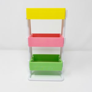 3D printed mini planner cart, desk accessory, Limited Edition, West Coast Planners, Candy Shop image 2