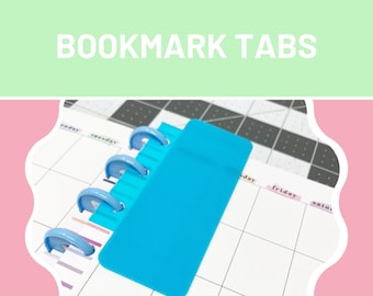 Mini linguette segnalibro Happy Planner, personalizzate per dischi planner, inserti happy planner, personalizzati, segnalibro planner, personalizzato