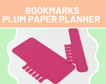 Marcadores para The Plum Paper Planner, separadores de planificador, 8,5 x 11, separadores de Plum Paper