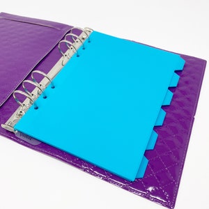 A5 rings Tabbed Planner dividers, set of dividers, A5 ring planner, personalized planner inserts, A5 bookmark, travelers notebook dividers