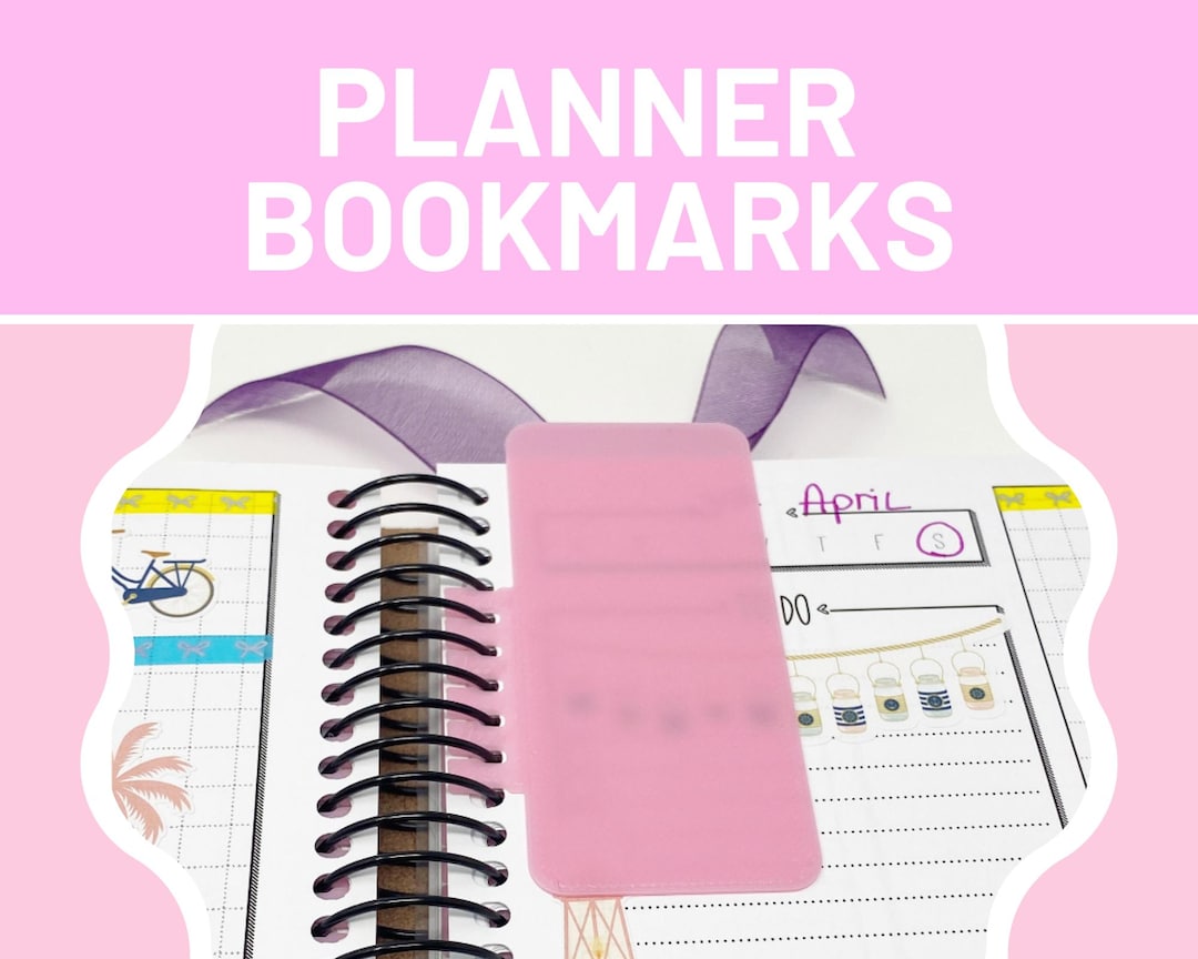 B6 Coiled Planner Bookmark Tabs, Customized for Lights Planner Action ...