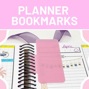 B6 coiled Planner bookmark tabs, customized for Lights Planner Action, B6 inserts, personalized, planner bookmark, customized