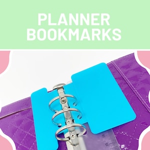 A5 rings bookmark, customized A5 dividers, rings planner, A5 Planner tabs, A5 inserts, personalized, planner bookmark