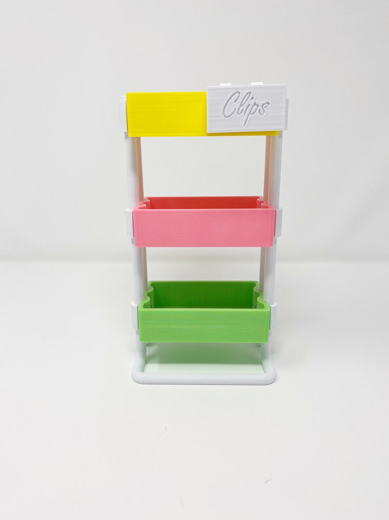 3D printed mini planner cart, desk accessory, Limited Edition, West Coast Planners, Candy Shop image 3