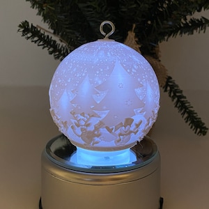 Light up Light Bulb Baubles Ornament Christmas Ball/ Personalized Clear  Plastic Light up Bulb Ornaments/ Custom Ornament 
