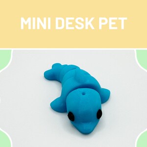 Skrivbordstillbehör för delfiner, 3D-utskrivet skrivbordsdjur, artikulerande djur, present till lärare, havsleksaker, presenter till vän för att arbeta hemifrån