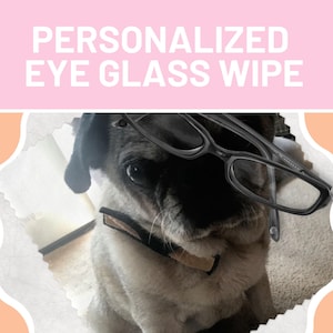 Paño de limpieza de lentes para gafas personalizado, limpiador de microfibra, regalo personalizado, paño para lentes de cámara, regalo de San Valentín para la abuela, regalo para mamá