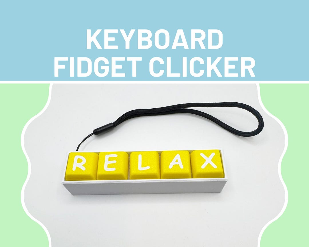 2er-Set Key Fidget Spielzeug – Mechanische Tastatur-Buttons – Stressabbau Durch Klick-Geräusche – Für Büro, Zuhause & Unterwegs