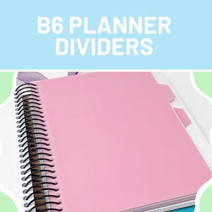 Divisores de planificador en espiral B6, personalizados para Lights Planner Action, planificador en espiral, insertos B6, insertos de planificador personalizados