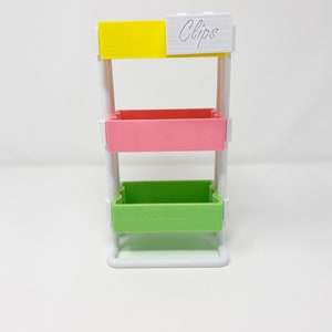 3D printed mini planner cart, desk accessory, Limited Edition, West Coast Planners, Candy Shop image 4