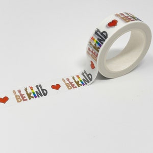 Soyez gentil mignon washi tape, cadeau d’enseignant de fin d’année, ruban d’artisanat, cadeaux inspirants pour les filles, ruban décoratif, fournitures de scrapbook, carte