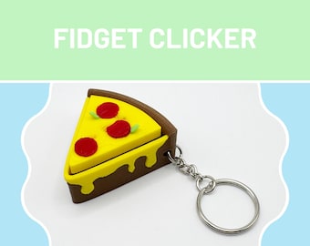 Juguete sensorial mecánico con forma de rebanada de pizza para autismo, TDAH, concentración, estimulación y alivio del estrés.