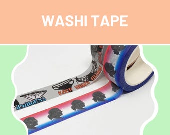 Ruth Bader Ginsburg feminist washi tape set, crafter gifts, scrapbooking supplies, keep your filthy laws off my silky drawers, roe v wade