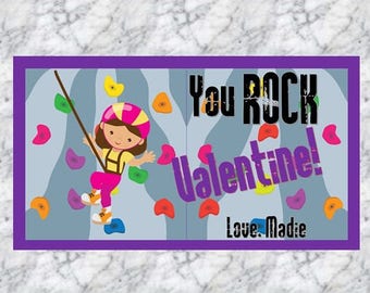 Rock Climbing Valetine's Day Card