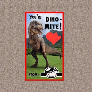 Jurassic World Valentine's Day Cards