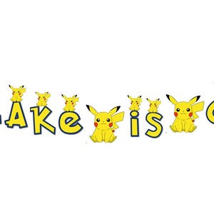 PKM Character Creature Inspired Alphabet Letters for Birthday Banner