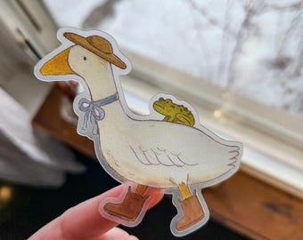 Gans ~ vinylsticker ~ Silly Goose ~ sticker gans