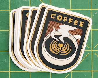 COFFEE Badge - Vinyl Sticker