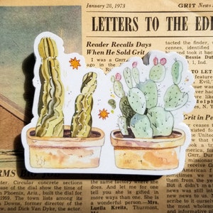 Pegatina de vinilo The Prickly Pair