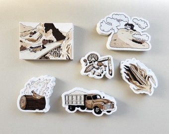 Fall Time Stickers ~ Vinyl Stickers