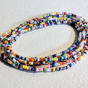 Custom-made waist beads with clasp