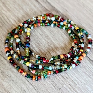 Retro-Inspired Custom-Made Waist Beads with Clasp