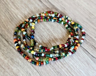 Retro-Inspired Custom-Made Waist Beads with Clasp