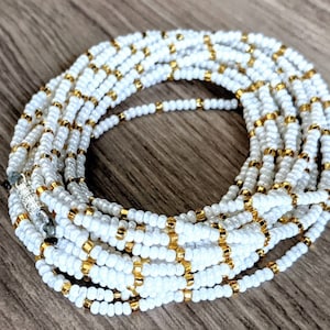 Custom-made waist beads with clasp