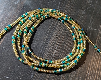 Custom-made waist beads with clasp