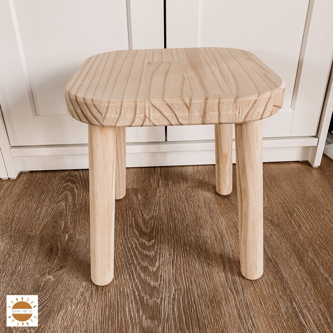 Set of TWO Kids Wooden Stools Sensory Table Stools Kids Etsy