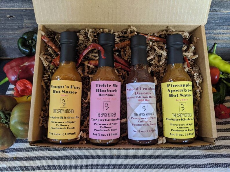 Assorted Hot Sauce Gift Set 3/4/5 Bottle Sets Etsy