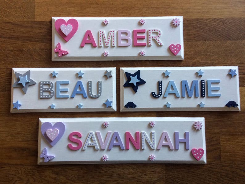 Personalised Bedroom Door Plaque/sign. Ideal for Wall Door or Toy Box