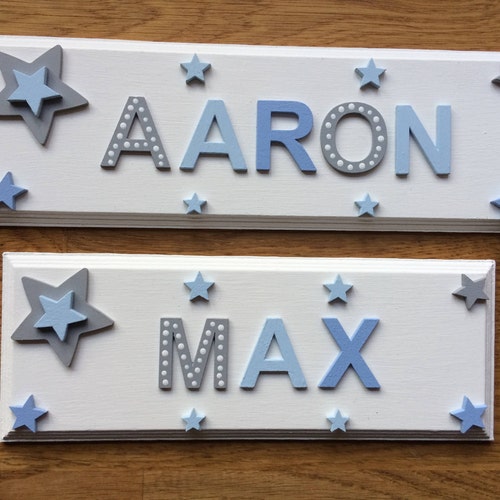 Personalised Children's Bedroom Name Plaquedoor Etsy