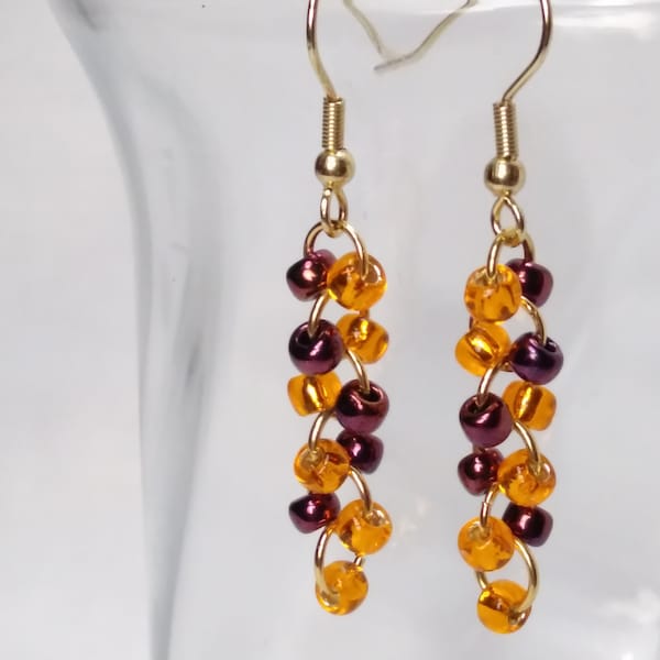 Virginia Tech Team Spirit Earrings Hokie School Spirit Dangle Earrings for Women Graduate Gift Football Fan