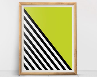 Lime Green Art | Etsy