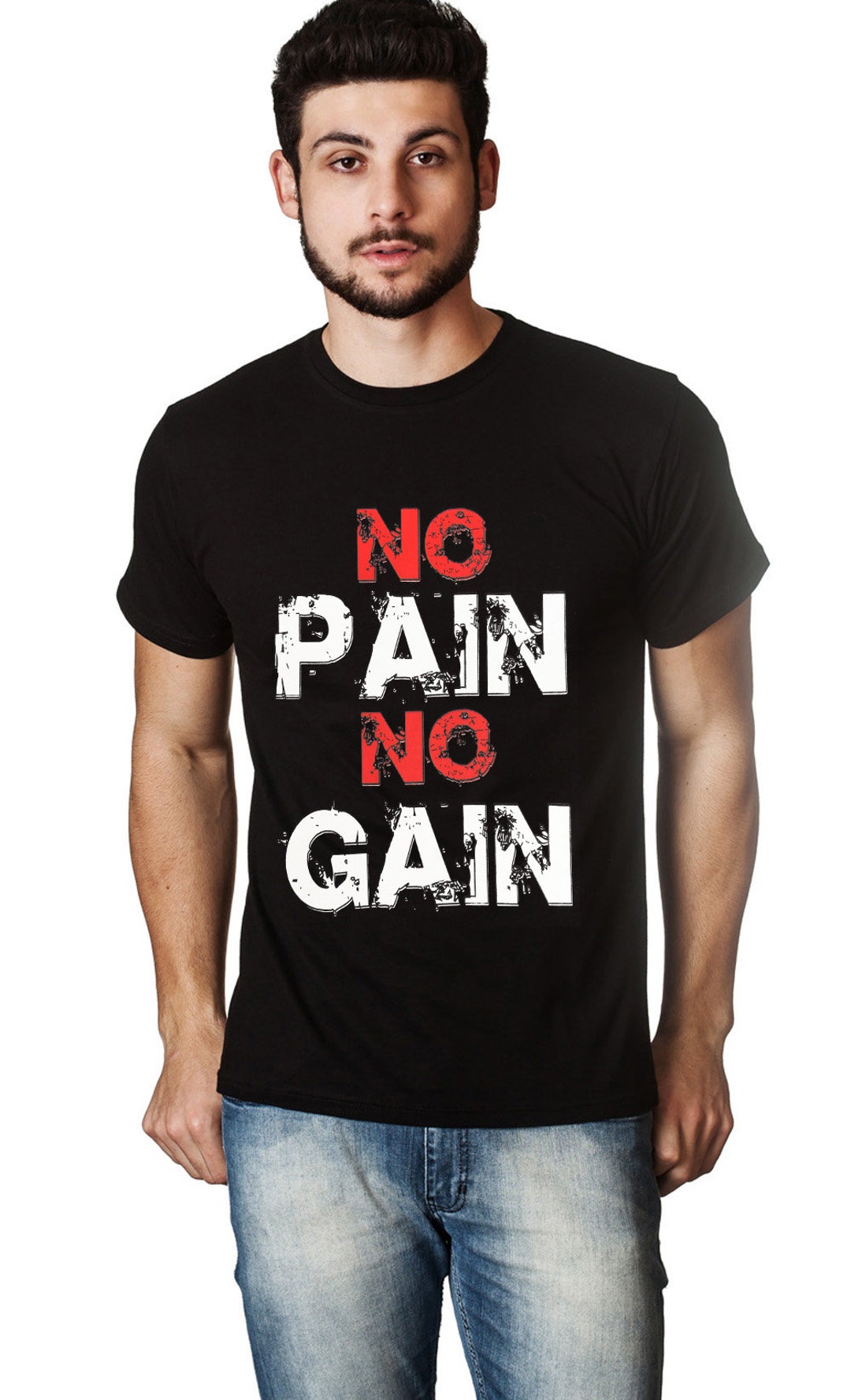 No Pain No Gain Tshirt Workout Shirt Motivational Workout Shirt Lifting ...