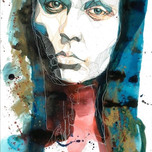 Oliviä Fine Art Portrait Print – Giclée Paper or Canvas image 1