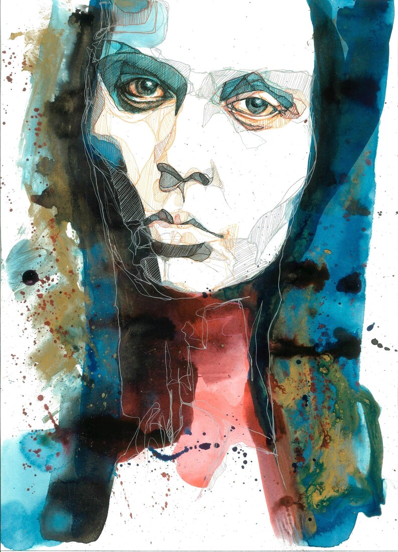 Oliviä Fine Art Portrait Print – Giclée Paper or Canvas image 1