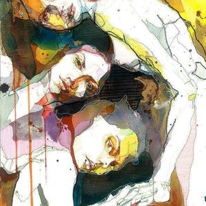 Impression d'art « Txismosas » – Impression giclée sur papier ou toile – oeuvre d'art de qualité musée