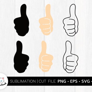 Thumb Up - Hand Sign SVG/PNG/DXF Craftwork Hand Gesture Thumb Symbol I’m This Guy Finger Cut file Clipart Digital Instant Download eps