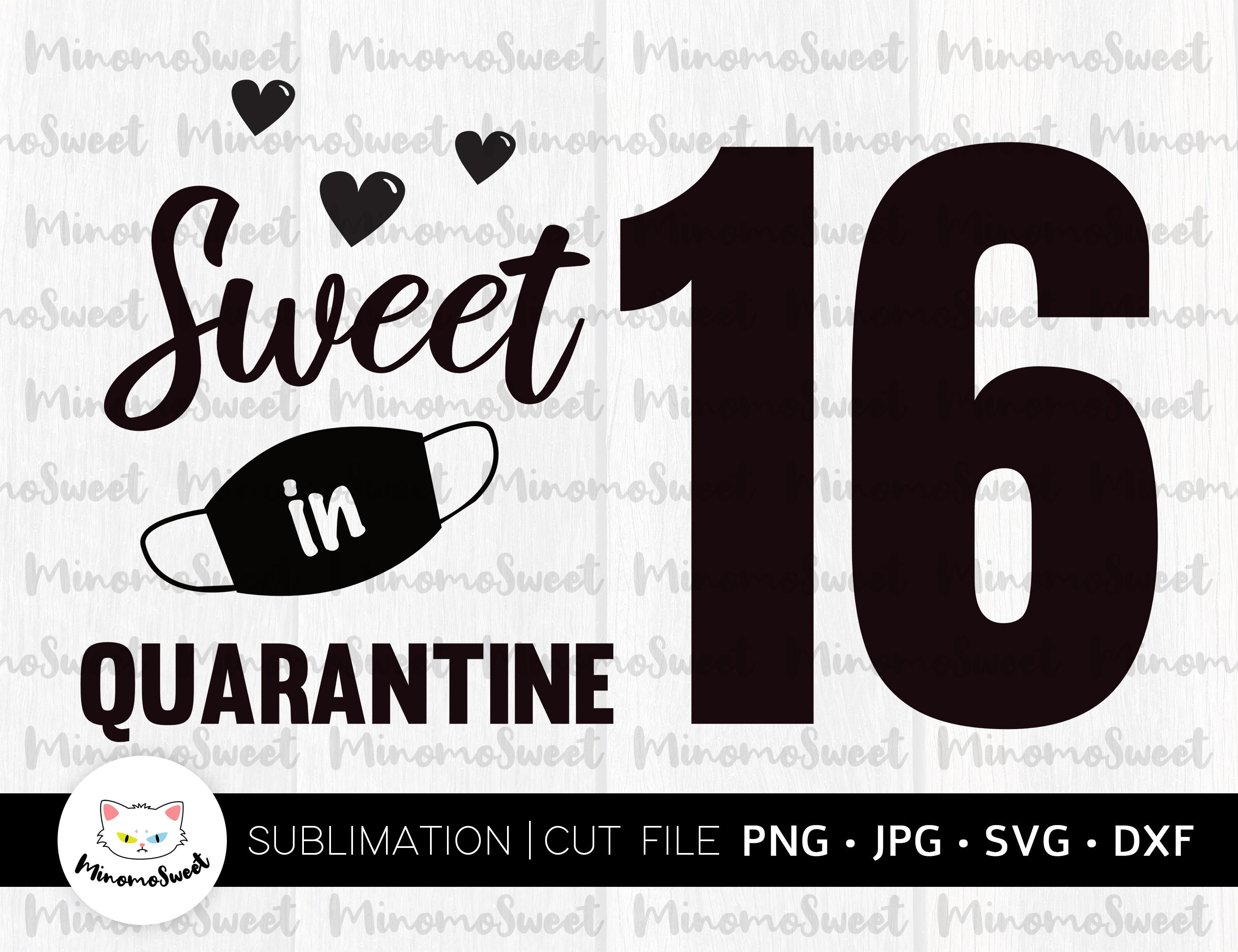Free Free 279 Sweet 16 In Quarantine Svg SVG PNG EPS DXF File