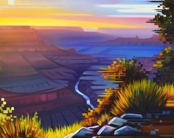 16x20 - A Good Day's End - Parc national du Grand Canyon, Arizona - Tirage en édition limitée