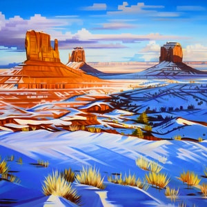 Frozen in Time Monument Valley, Arizona Matted Limited Edition Print image 1