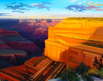 The Grand Symphony - Parc national du Grand Canyon, Arizona - Matted Limited Edition Print