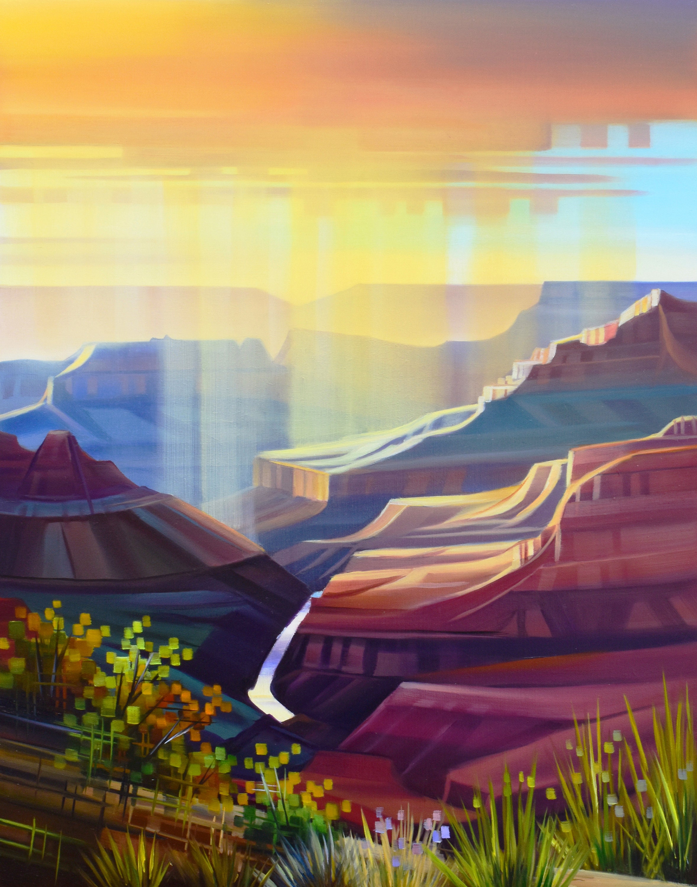 Raining Sunshine - Grand Canyon National Park, Arizona- Matted Limited Edition Print
