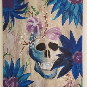 Skulls & Blue Flowers